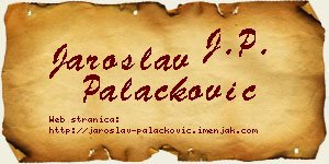 Jaroslav Palačković vizit kartica